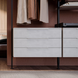 Emuca Maniglia per mobile Setubal, L 198 mm, interasse 128 mm, Alluminio, Anodizzato opaco, 1 lotto di 25 unitÃ 