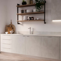 Emuca Maniglia per mobile Setubal, L 198 mm, interasse 128 mm, Alluminio, Anodizzato opaco, 1 lotto di 25 unitÃ 