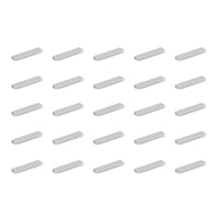 Emuca Maniglia per mobile Setubal, L 198 mm, interasse 128 mm, Alluminio, Anodizzato opaco, 1 lotto di 25 unitÃ 