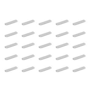 Emuca Maniglia per mobile Setubal, L 198 mm, interasse 128 mm, Alluminio, Anodizzato opaco, 1 lotto di 25 unitÃ 