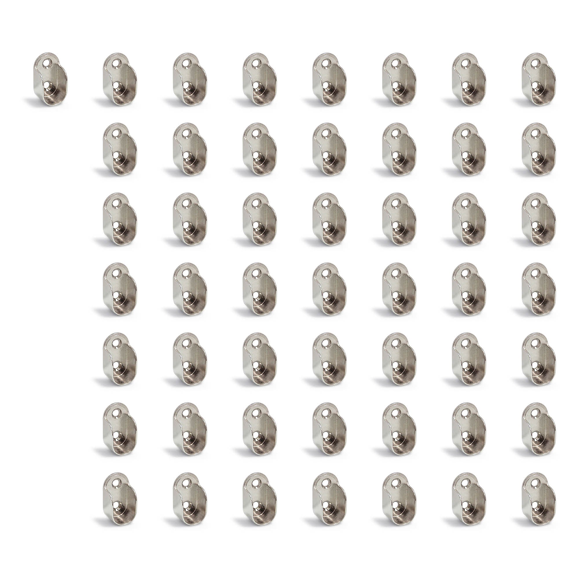 Emuca Supporto per appendiabiti da armadio, Zama, Nichelato, 50 u.