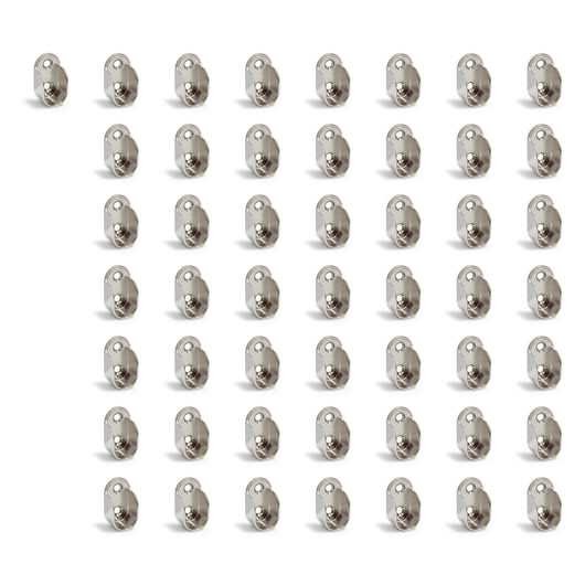 Emuca Supporto per appendiabiti da armadio, Zama, Nichelato, 50 u.