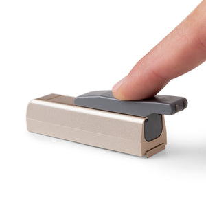 Emuca Pistone ammortizzatore per ante Mildy, Chiusura soft, Plastica, Nichel opaco, 10 u.