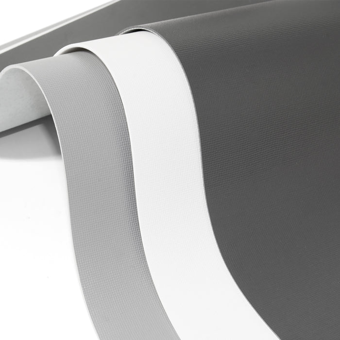 Emuca Tappetino antiscivolo per cassetti, Effetto tessuto, Plastica grigia, Tecnoplastica, 1 u.