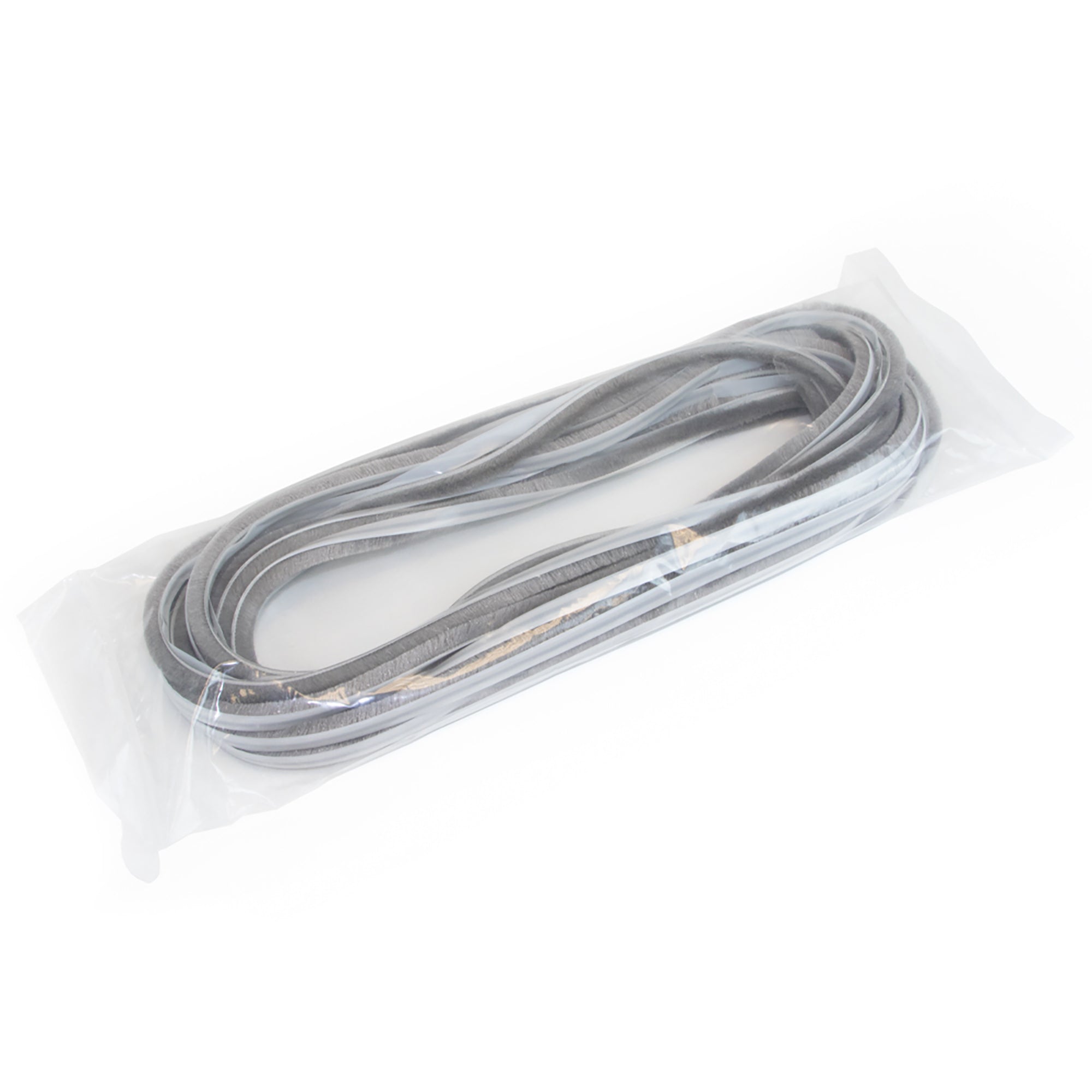 Emuca Guarnizione a spazzola antipolvere autoadesiva , altezza 17mm, rotoli di 10 m, Grigio, 10 m