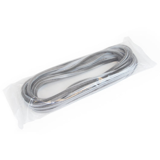 Emuca Guarnizione a spazzola antipolvere autoadesiva , altezza 17mm, rotoli di 10 m, Grigio, 10 m