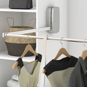 Emuca Spessore laterale per appendiabiti per armadio Sling, Verniciato alluminio, Tecnoplastica, 1 lotto di 2 unitÃ 