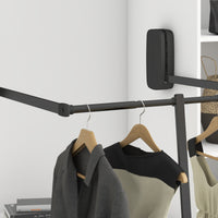 Emuca Spessore laterale per appendiabiti per armadio Sling, Plastica titaneo, Tecnoplastica, 1 lotto di 2 unitÃ 