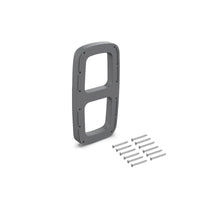 Emuca Spessore laterale per appendiabiti per armadio Sling, Plastica titaneo, Tecnoplastica, 1 lotto di 2 unitÃ 