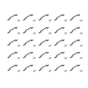 Emuca Maniglia per mobile Osaka, L 160 mm, interasse 96 mm, Alluminio, Grigio scuro, 1 lotto di 25 unitÃ 