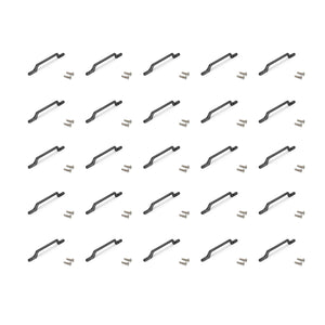 Emuca Maniglia per mobile Osaka, L 192 mm, interasse 128 mm, Alluminio, Grigio scuro, 1 lotto di 25 unitÃ 