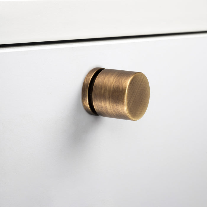 Emuca Pomolo per mobile Varadero, Ã˜ 25, Oro antico, Zama, 1 lotto di 20 unitÃ 