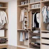 Emuca Porta pantaloni estraibile, regolabile, modulo di 900 mm, 7 grucce, Alluminio e Acciaio, Color moka, 1 u.