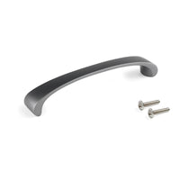 Emuca Maniglia per mobile Kyoto, L 142 mm, interasse 128 mm, Titanio, Zama, 1 lotto di 20 unitÃ 