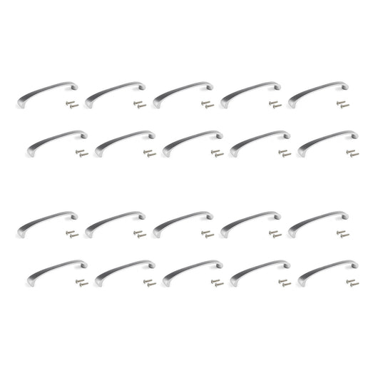 Emuca Maniglia per mobile Kyoto, L 174 mm, interasse 160 mm, Nichel satinado, Zama, 1 lotto di 20 unitÃ 