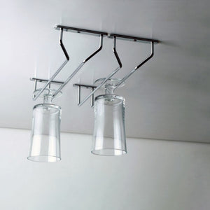 Emuca Portabicchieri Supra per mobile., Cromato brillo, Acciaio, 1 u.