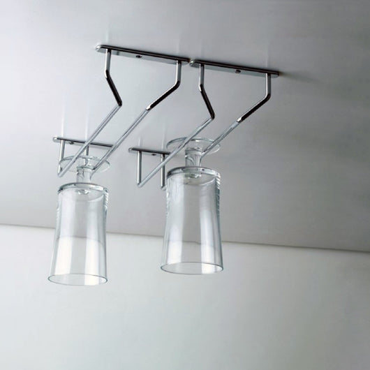 Emuca Portabicchieri Supra per mobile., Cromato brillo, Acciaio, 1 u.