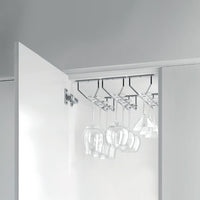 Emuca Portabicchieri Supra per mobile., Cromato brillo, Acciaio, 1 u.