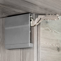 Emuca Braccetto per ante a ribalta verso l'alto Agile, 3200 - 9000, Plastica grigio antracite, Acciaio e Tecnoplastica, 1 u.