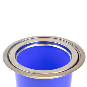 Emuca Pattumiera da incasso Recycle per piano cucina, 7 litri, Acciaio inossidabile, 1 u.