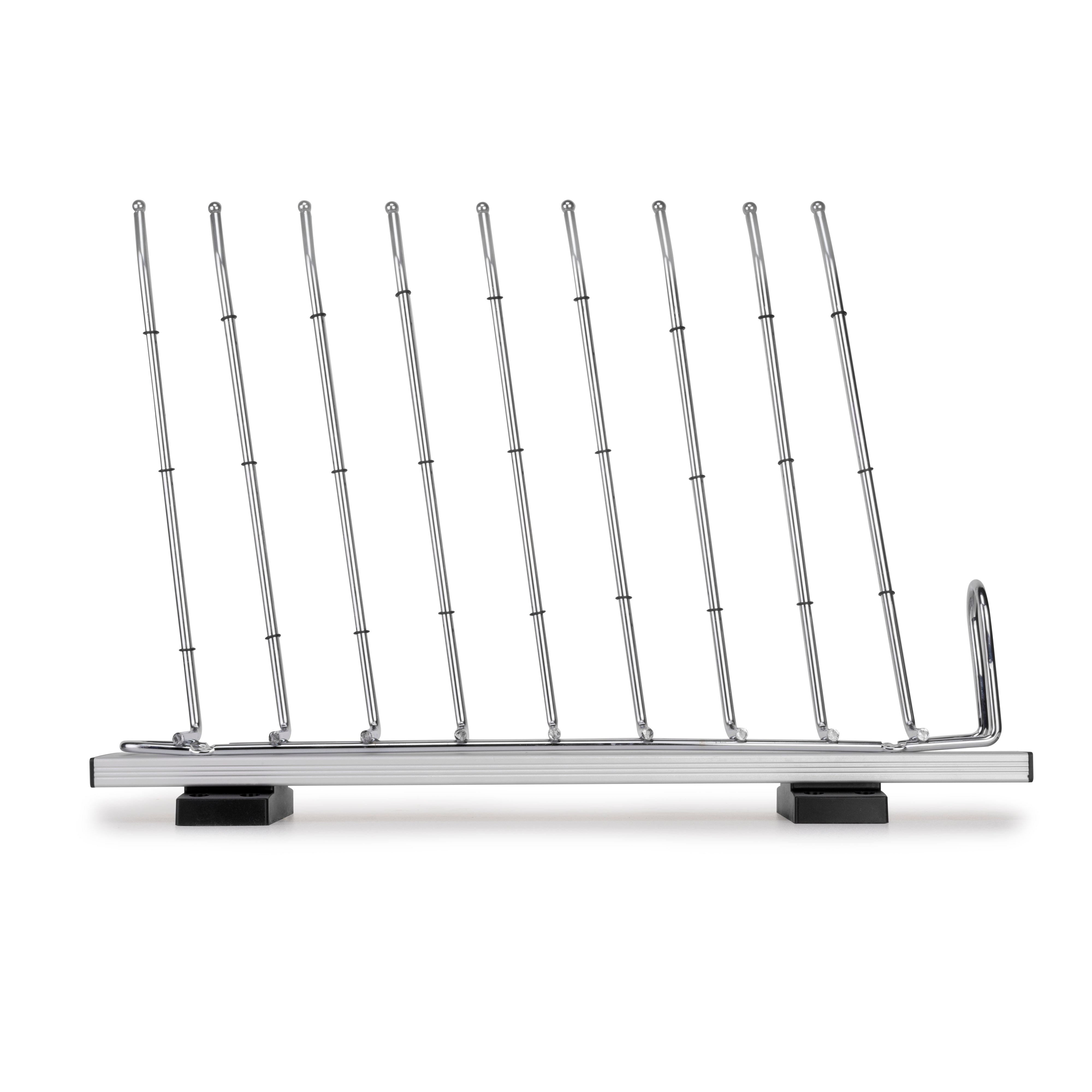 Emuca Porta pantaloni Self montaggio laterale per armadio, Mano destra, Cromato brillo, 1 u.