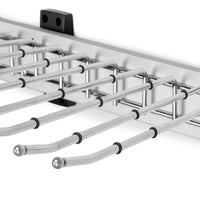 Emuca Porta pantaloni Self montaggio laterale per armadio, Mano destra, Cromato brillo, 1 u.