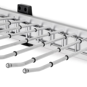 Emuca Porta pantaloni Self montaggio laterale per armadio, Mano destra, Cromato brillo, 1 u.