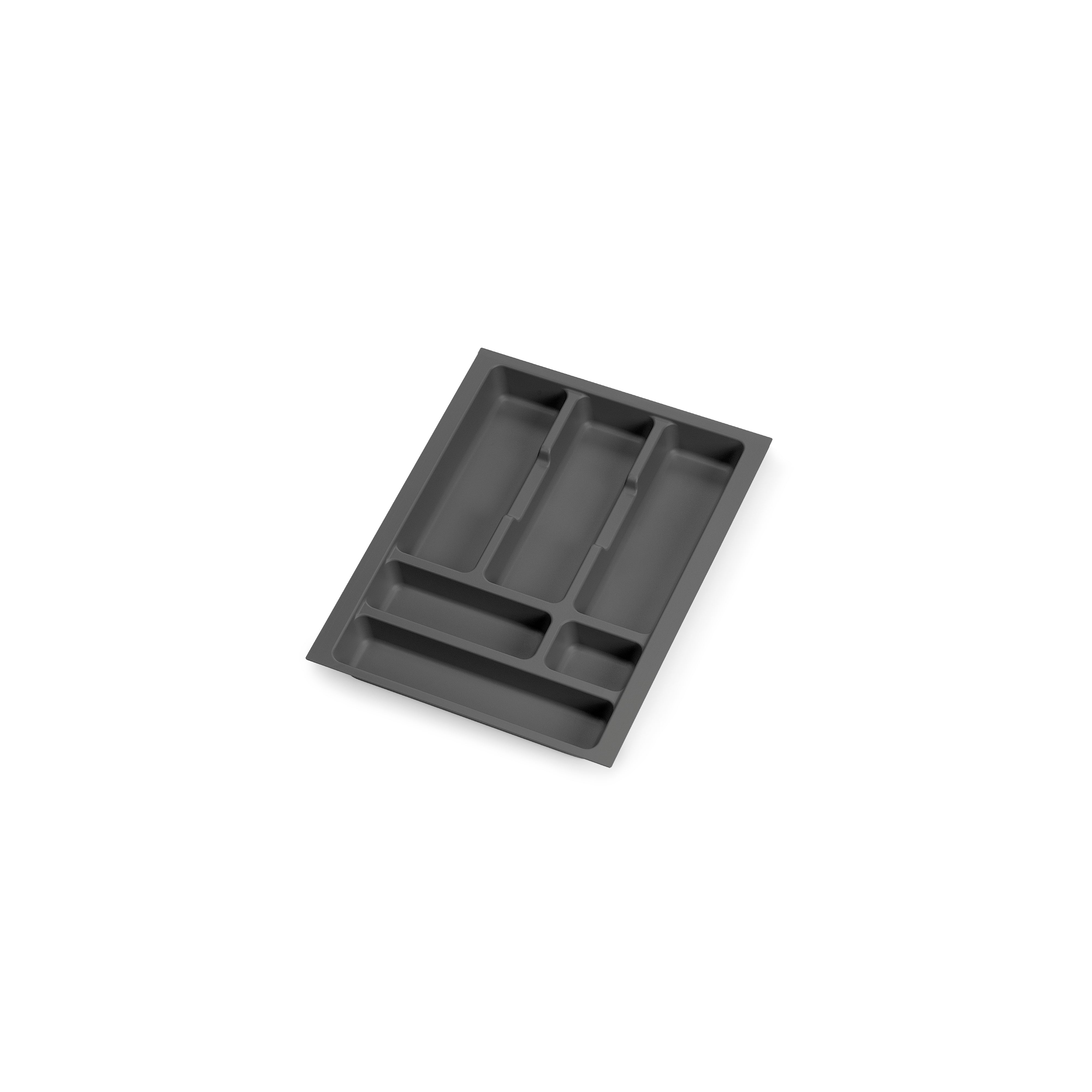 Emuca Portaposate Optima Vertex/Concept 500mm (Spalle 16mm), 400, Plastica grigio antracite, Tecnoplastica, 1 u.