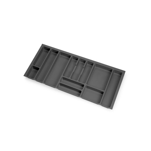 Emuca Portaposate Optima Vertex/Concept 500mm (Spalle 16mm), 1.000, Plastica grigio antracite, Tecnoplastica, 1 u.