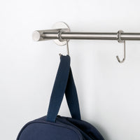 Emuca Porta presine Supra adesivo a 5 ganci, Acciaio inossidabile, Acciaio inossidabile, 1 u.