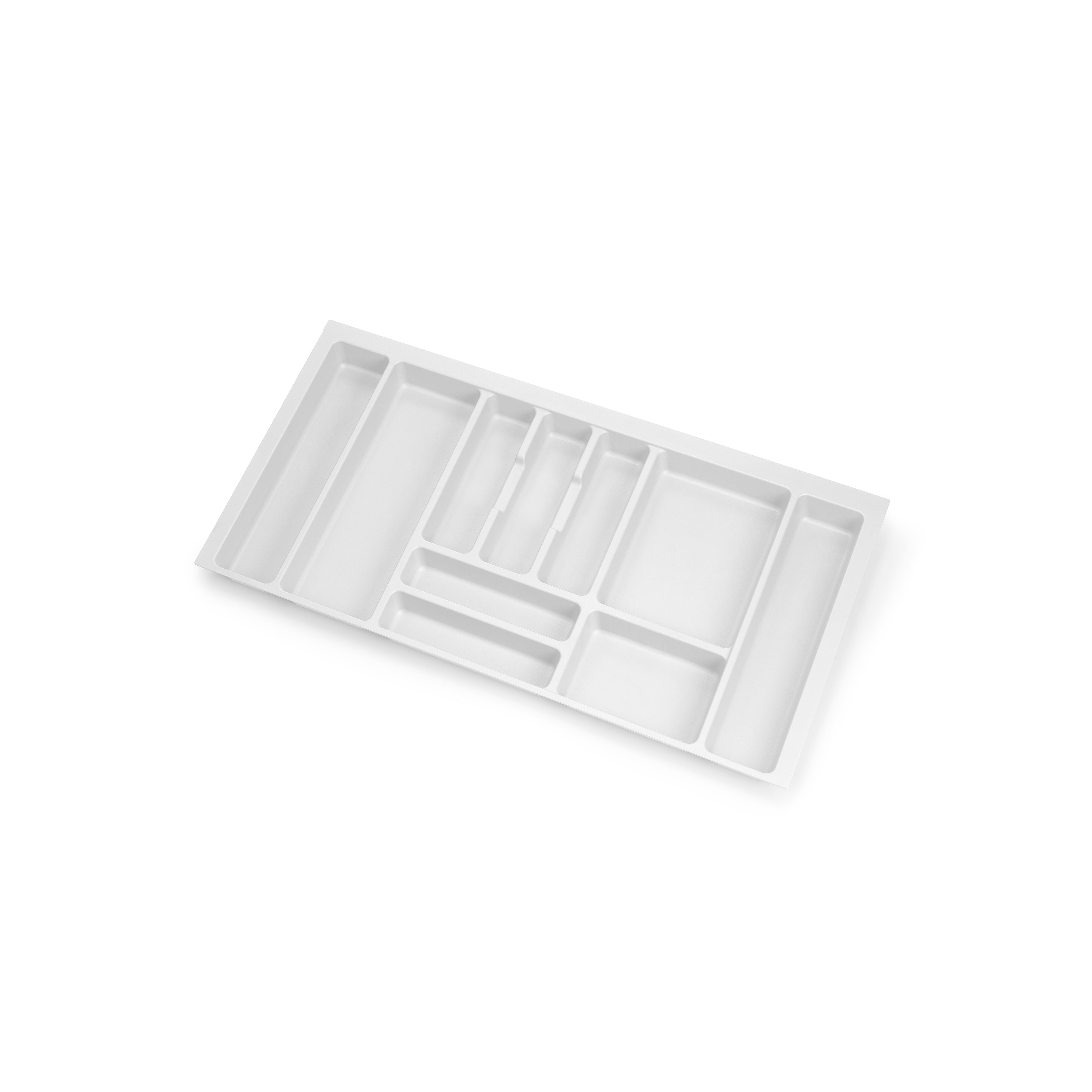 Emuca Portaposate Optima Vertex/Concept 500mm (Spalle 16mm), 900, Plastica bianca, Tecnoplastica, 1 u.