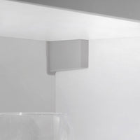 Emuca Reggipensile per moduli alti Hook, Plastica grigia, Acciaio e Tecnoplastica, 5 u.