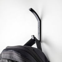 Emuca Appendiabiti da parete Nelson, Verniciato nero, Alluminio, 1 lotto di 4 unitÃ 