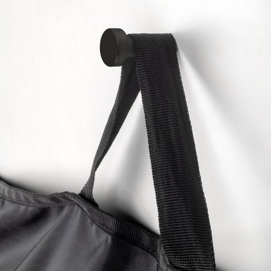 Emuca Appendiabiti da parete Wellington, Verniciato nero, Zama, 1 lotto di 7 unitÃ 