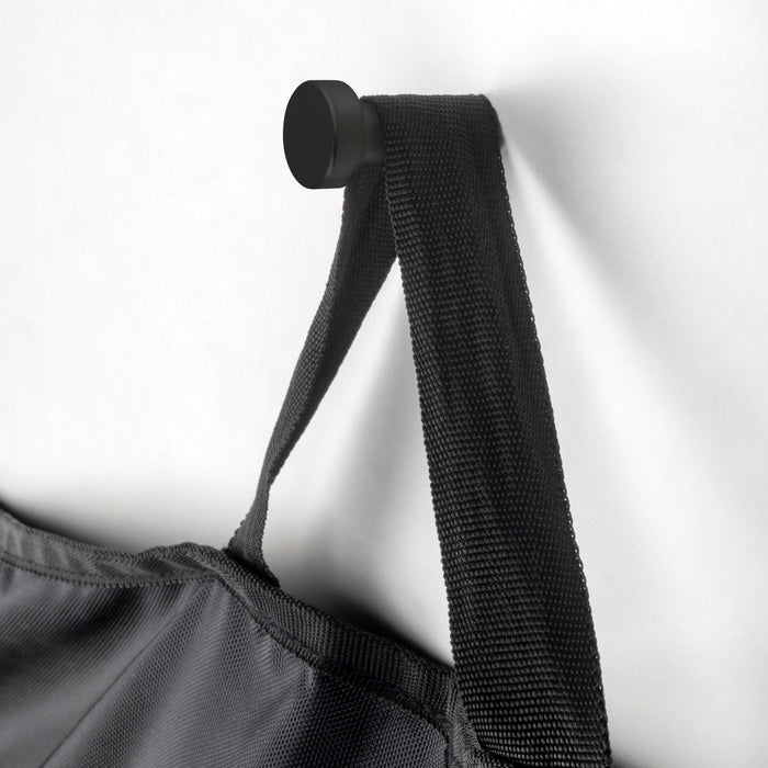 Emuca Appendiabiti da parete Wellington, Verniciato nero, Zama, 1 lotto di 7 unitÃ 