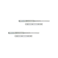 Emuca Coppia di guide a sfere per cassetti di grande portata, ad estrazione totale, altezza 51mm, 700, Zincato bianco, 2 u.