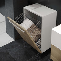 Emuca Cestino per il bucato ad incasso per modulo, Acciaio, 1 u.