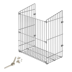 Emuca Cestino per il bucato ad incasso per modulo, Acciaio, 1 u.