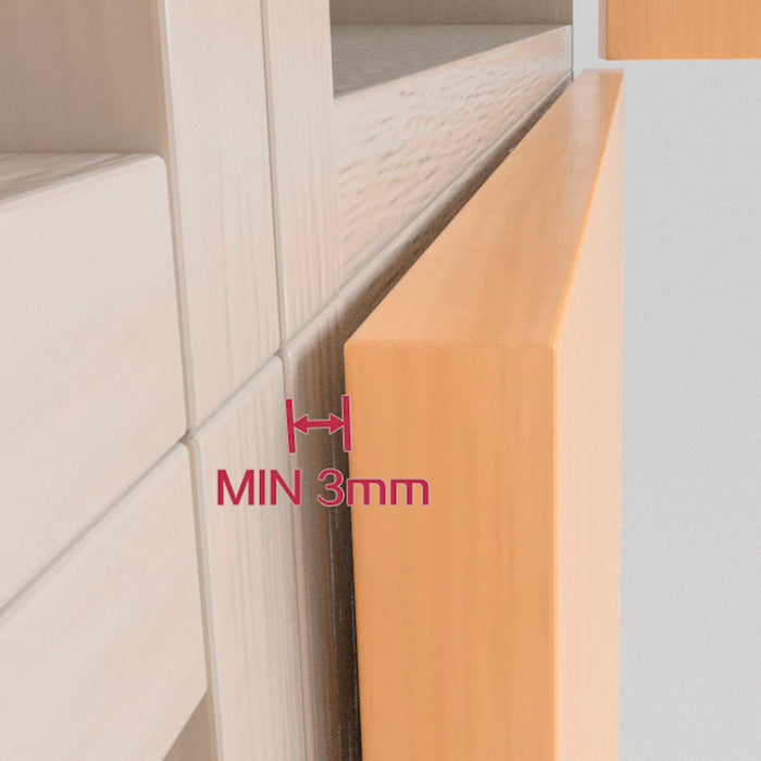 Emuca Chiudiporta Push Lite da avvitare nel mobile con regolazione, 80 mm, Magnetica, Plastica grigia, Tecnoplastica, 10 unitÃ 