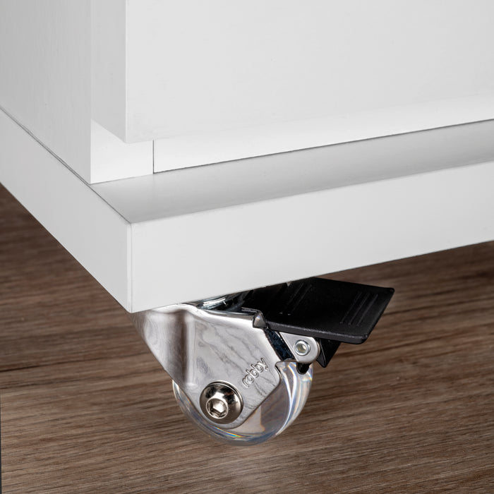 Emuca Kit di ruote Slip 3 con piastra per montaggio, Ã˜ 35, Acciaio e Tecnoplastica, 1 kit