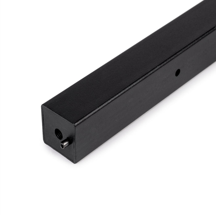 Emuca Gambe quadrate e struttura per tavolo, 50x50mm, 1.150x750, Verniciato nero, Acciaio, 1 u.