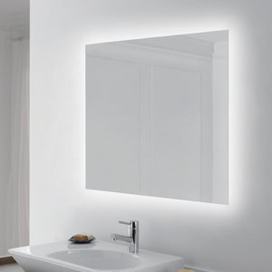 Emuca Specchio Centaurus con illuminazione LED decorativa, rettangolare 600 x 800 mm, 14 W, Alluminio e Vetro, 1 u.