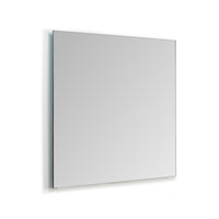 Emuca Specchio Centaurus con illuminazione LED decorativa, rettangolare 600 x 800 mm, 14 W, Alluminio e Vetro, 1 u.