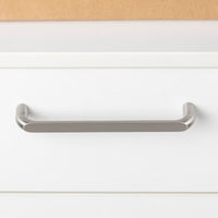 Emuca Maniglia per mobili Zagreb, L 236 mm, interasse 224 mm, Nichel satinado, Zama, 1 lotto di 20 unitÃ 