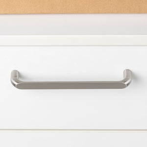 Emuca Maniglia per mobili Zagreb, L 236 mm, interasse 224 mm, Nichel satinado, Zama, 1 lotto di 20 unitÃ 