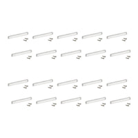 Emuca Maniglia per mobili Zagreb, L 236 mm, interasse 224 mm, Nichel satinado, Zama, 1 lotto di 20 unitÃ 