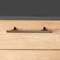 Emuca Maniglia per mobile Riad, L 232 mm, interasse 192 mm, Bronzato, Alluminio, 1 lotto di 20 unitÃ 