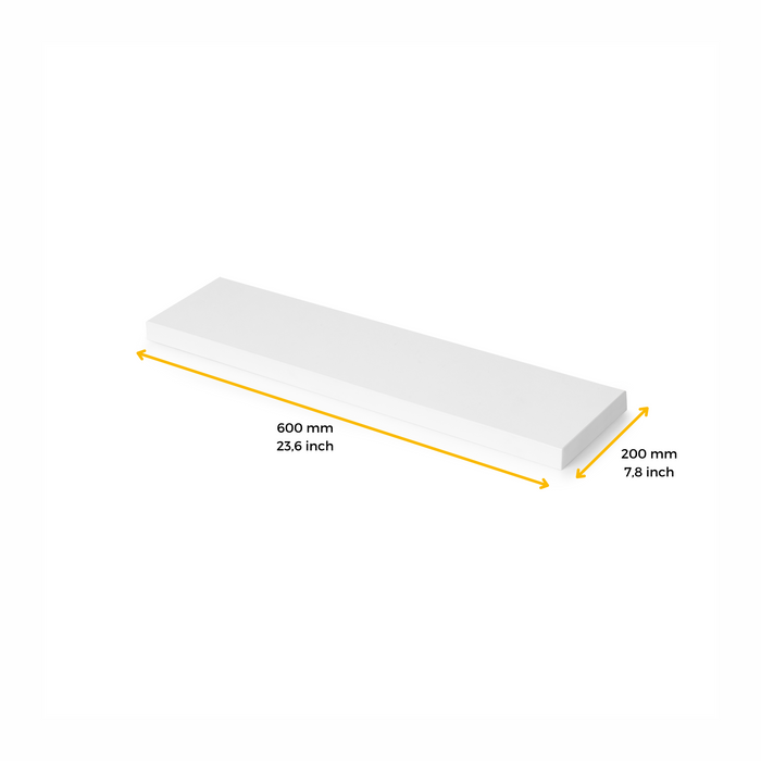 Emuca Piani d'appoggio per scaffali, 600x200, Verniciato bianco, Legno, 1 un