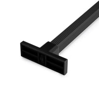 Emuca Kit 7 aste per pantaloni, 2 vassoi ausiliari e telaio con guide a chiusura morbida per armadio, regolabile, modulo 900mm, nero testurizzato