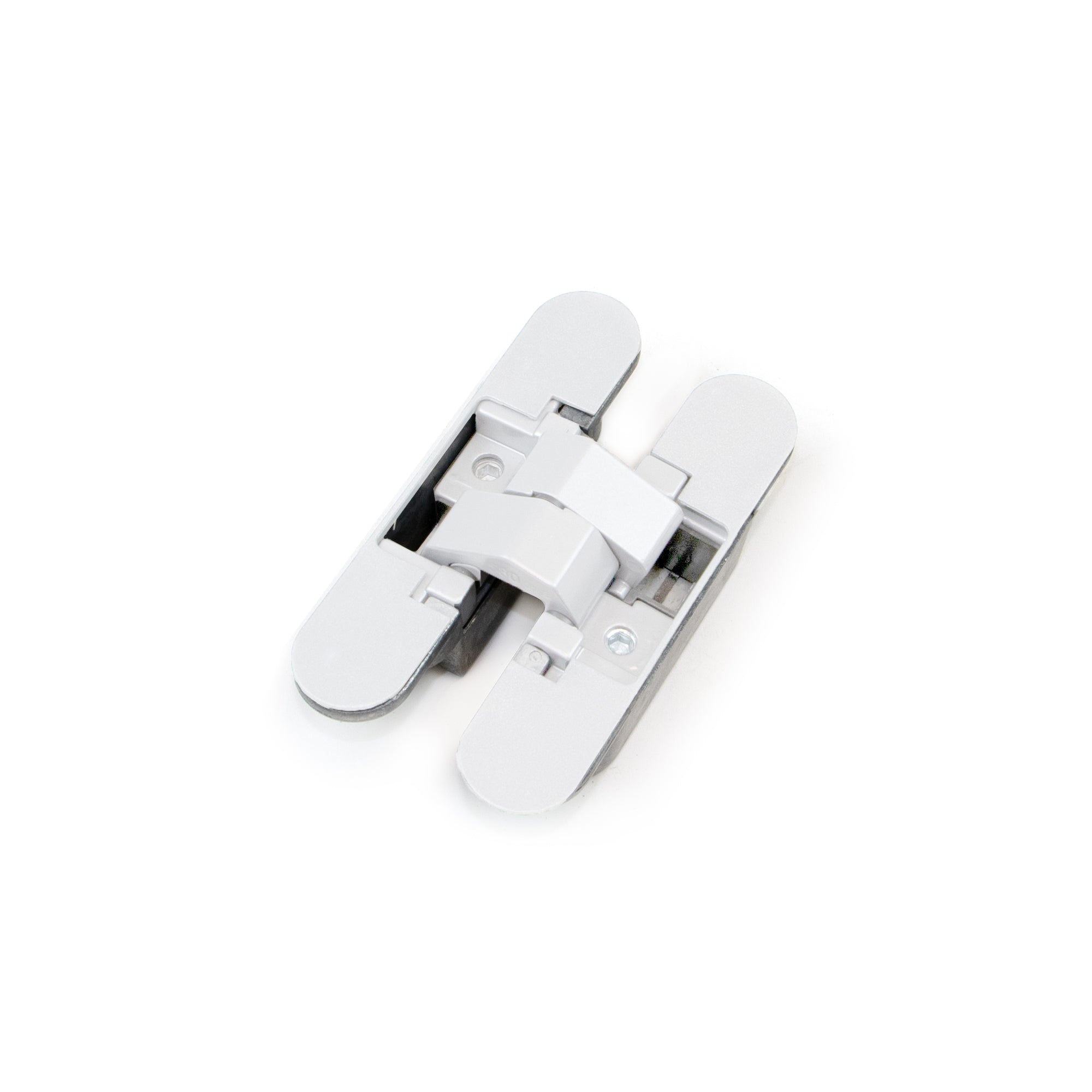 Emuca Cerniere a scomparsa per porte di passaggio, carico di 40 Kg, apertura 180Âº, zama, bianco, 2 un.